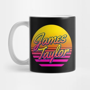 James Personalized Name Birthday Retro 80s Styled Gift Mug